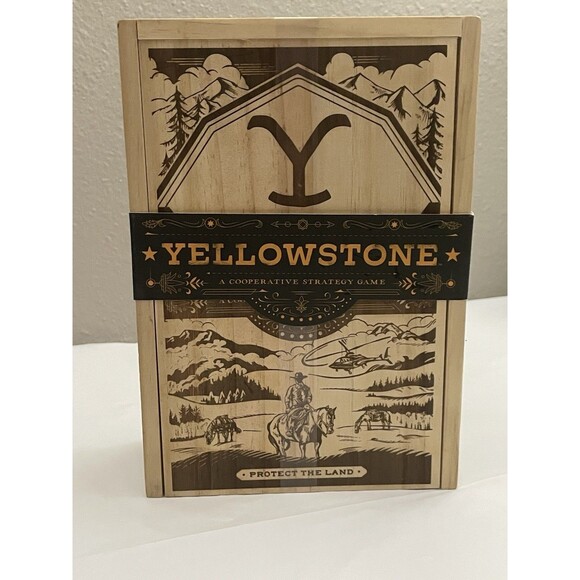 YELLOWSTONE GAME, NEW WITH WOODEN BOX, EXCELLENT CONDITION - Picture 1 of 11